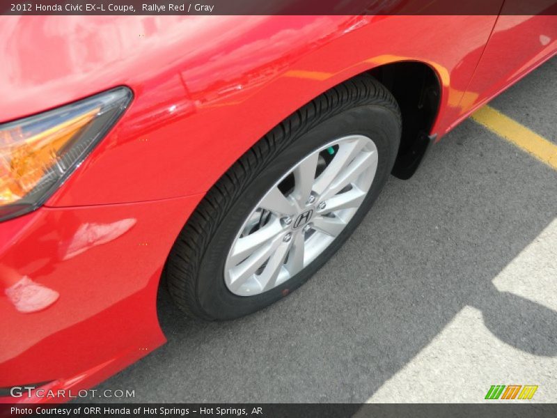 Rallye Red / Gray 2012 Honda Civic EX-L Coupe