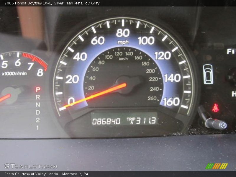 Silver Pearl Metallic / Gray 2006 Honda Odyssey EX-L