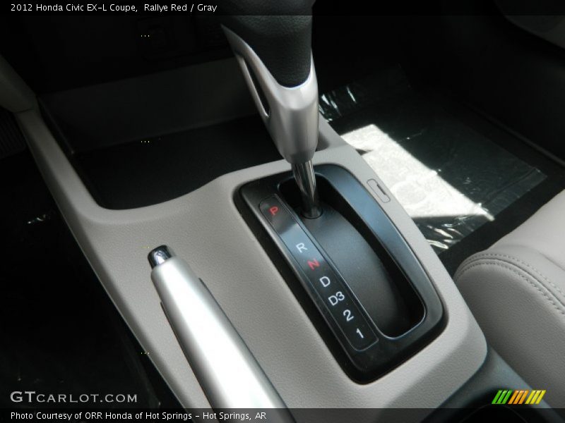 Rallye Red / Gray 2012 Honda Civic EX-L Coupe