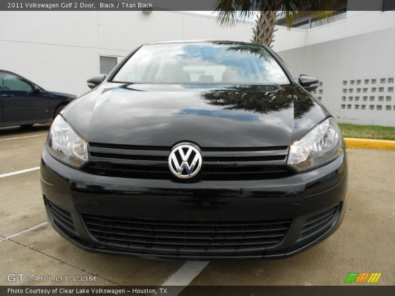 Black / Titan Black 2011 Volkswagen Golf 2 Door
