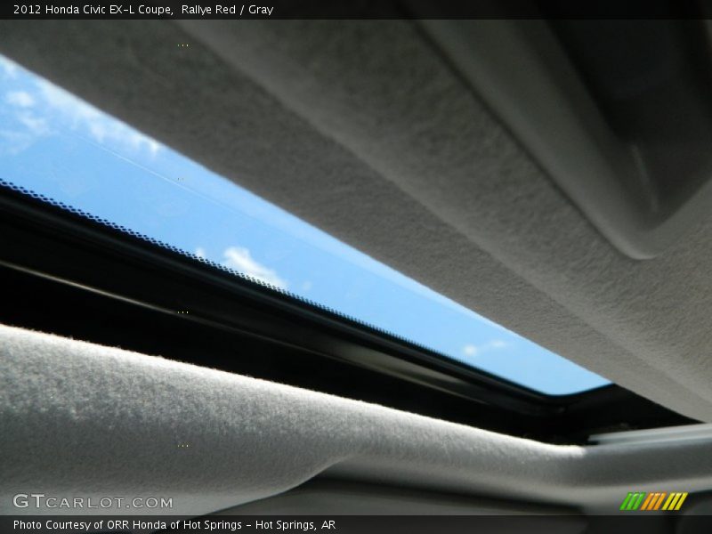 Rallye Red / Gray 2012 Honda Civic EX-L Coupe