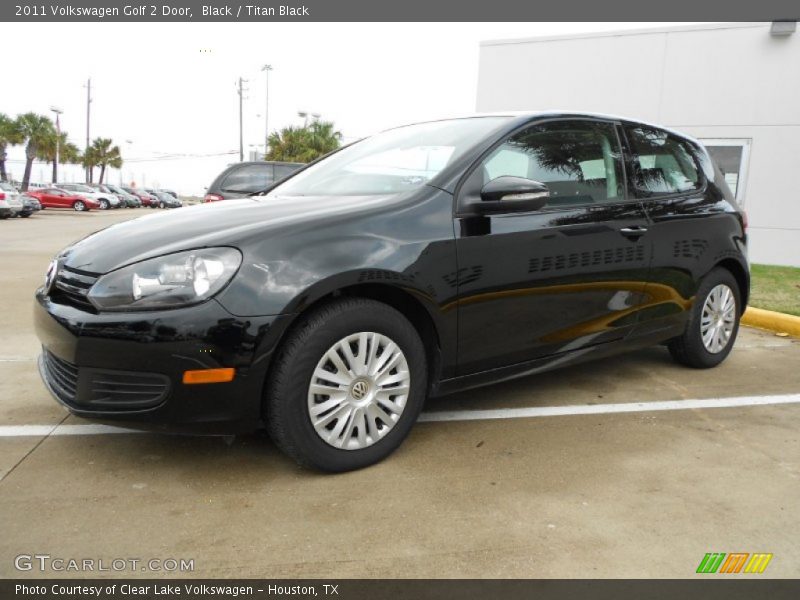 Black / Titan Black 2011 Volkswagen Golf 2 Door