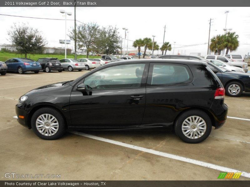 Black / Titan Black 2011 Volkswagen Golf 2 Door
