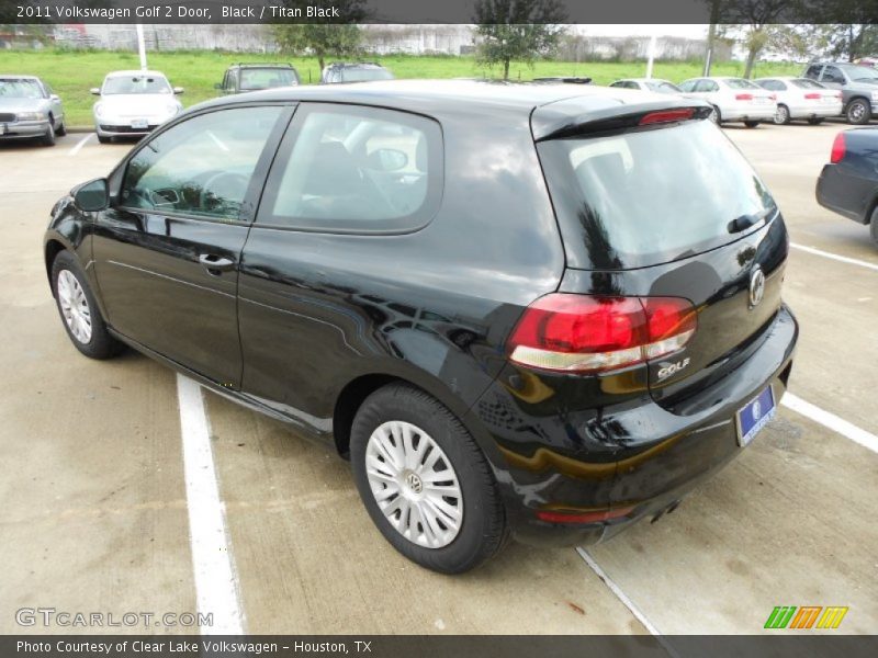 Black / Titan Black 2011 Volkswagen Golf 2 Door