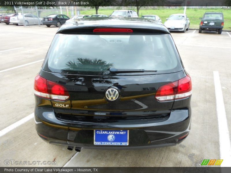Black / Titan Black 2011 Volkswagen Golf 2 Door