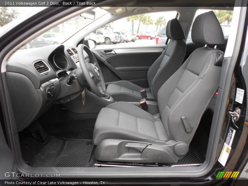 Black / Titan Black 2011 Volkswagen Golf 2 Door