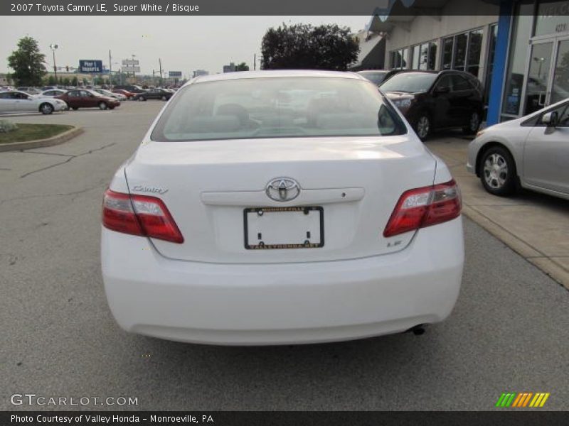 Super White / Bisque 2007 Toyota Camry LE