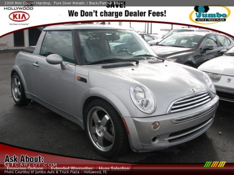 Pure Silver Metallic / Black/Panther Black 2006 Mini Cooper Hardtop