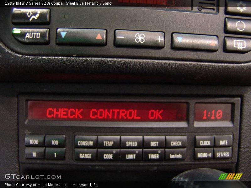 Steel Blue Metallic / Sand 1999 BMW 3 Series 328i Coupe