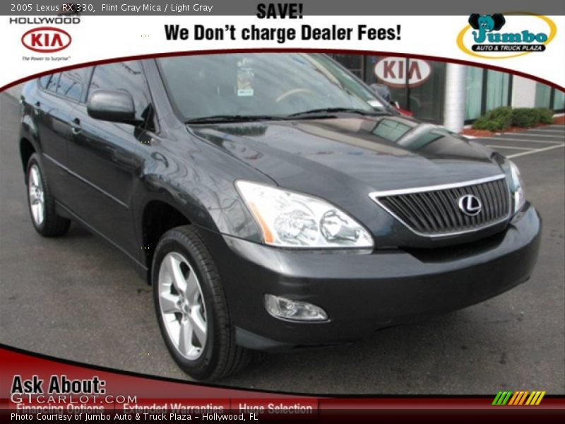 Flint Gray Mica / Light Gray 2005 Lexus RX 330