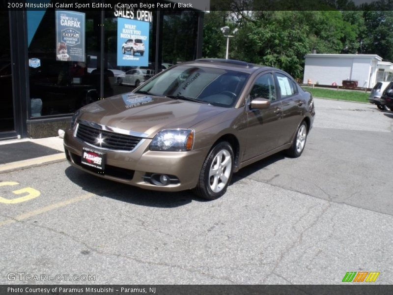 Canyon Beige Pearl / Black 2009 Mitsubishi Galant Sport Edition