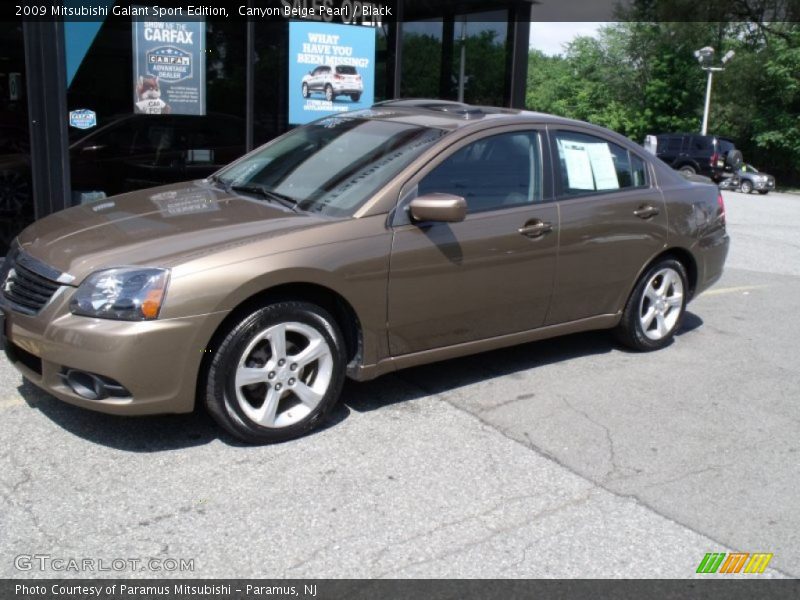 Canyon Beige Pearl / Black 2009 Mitsubishi Galant Sport Edition