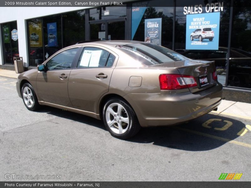Canyon Beige Pearl / Black 2009 Mitsubishi Galant Sport Edition