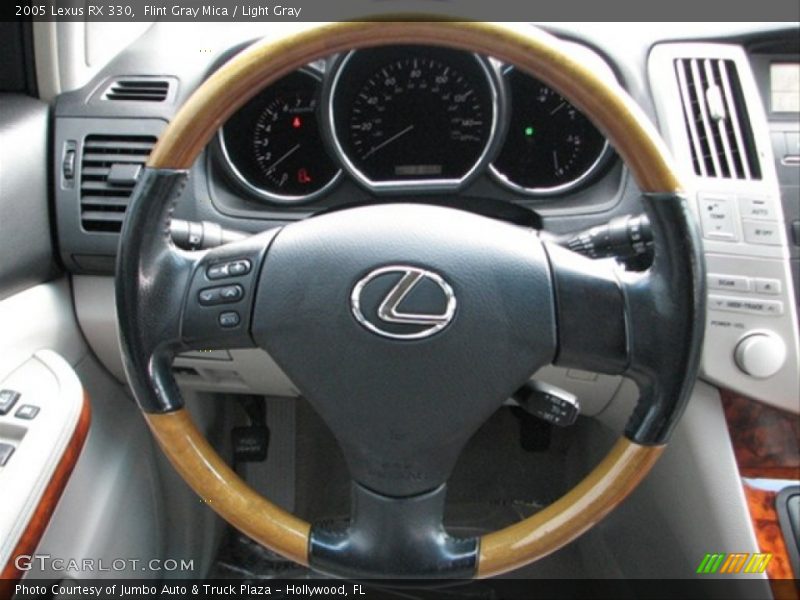 Flint Gray Mica / Light Gray 2005 Lexus RX 330