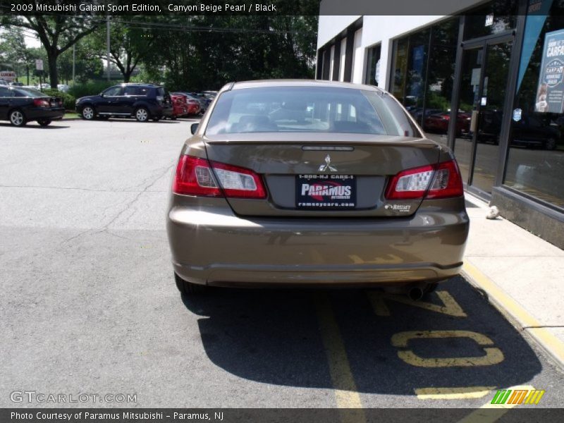 Canyon Beige Pearl / Black 2009 Mitsubishi Galant Sport Edition