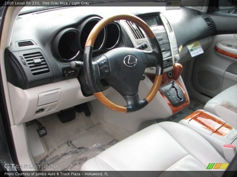 Flint Gray Mica / Light Gray 2005 Lexus RX 330