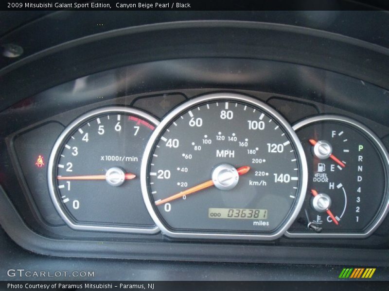  2009 Galant Sport Edition Sport Edition Gauges