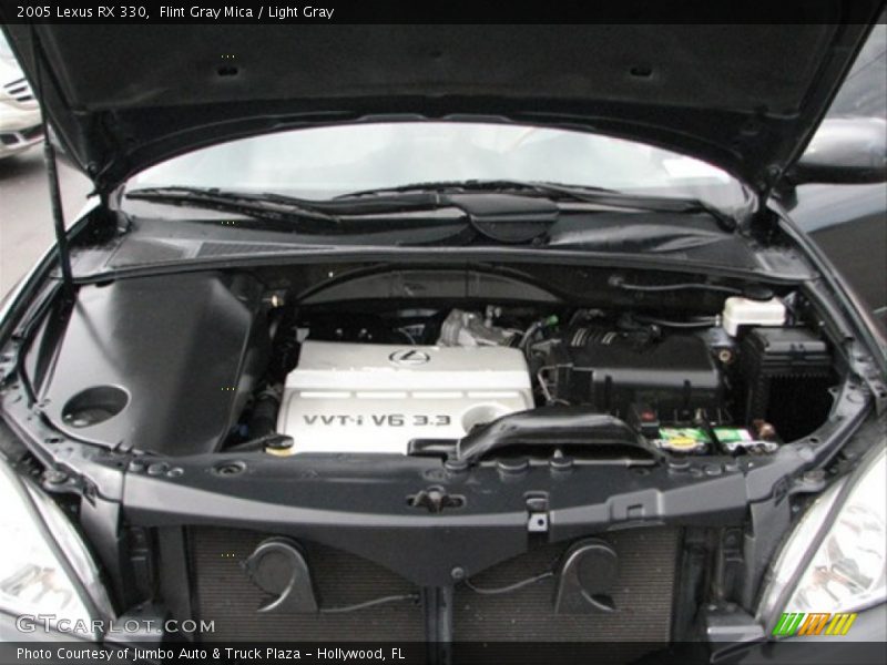 Flint Gray Mica / Light Gray 2005 Lexus RX 330