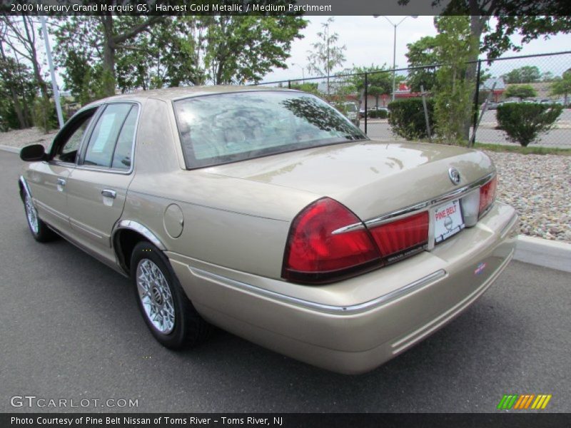 Harvest Gold Metallic / Medium Parchment 2000 Mercury Grand Marquis GS