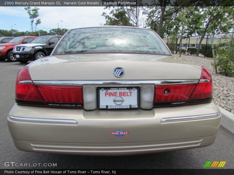 Harvest Gold Metallic / Medium Parchment 2000 Mercury Grand Marquis GS