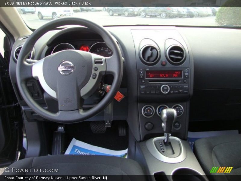 Wicked Black / Black 2009 Nissan Rogue S AWD