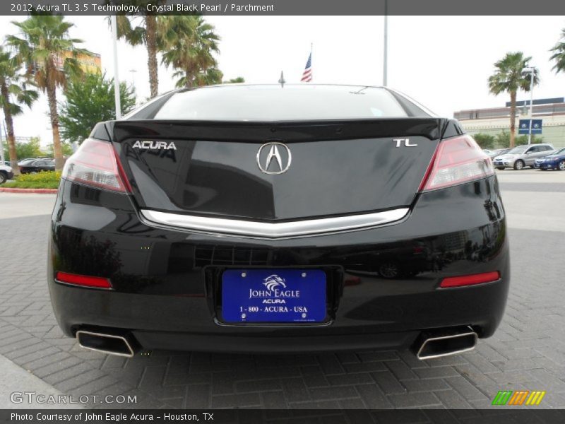 Crystal Black Pearl / Parchment 2012 Acura TL 3.5 Technology