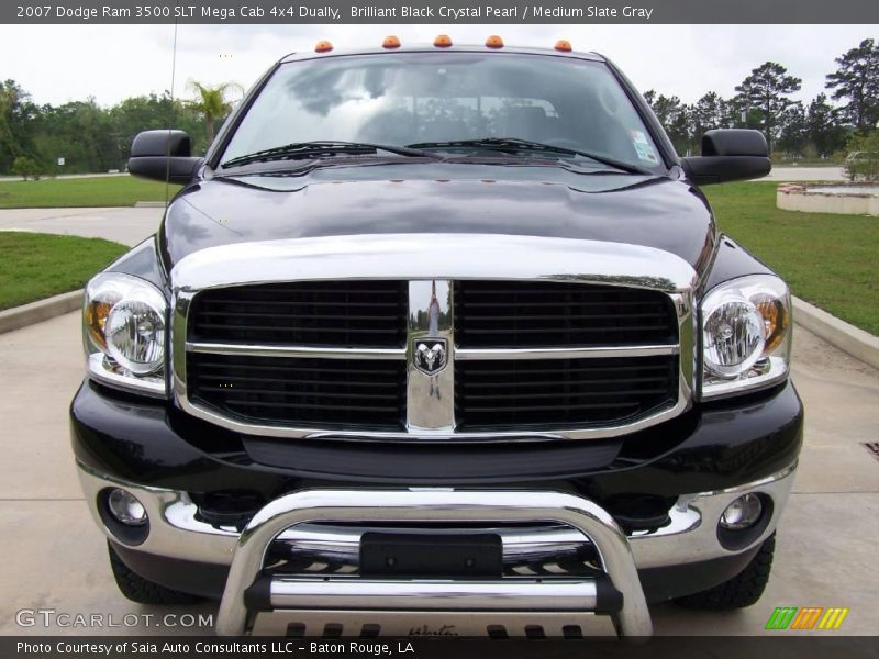 Brilliant Black Crystal Pearl / Medium Slate Gray 2007 Dodge Ram 3500 SLT Mega Cab 4x4 Dually