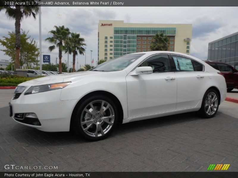 Bellanova White Pearl / Ebony 2012 Acura TL 3.7 SH-AWD Advance