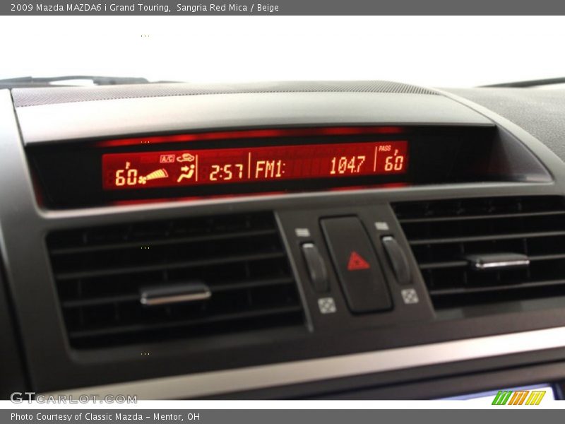 Sangria Red Mica / Beige 2009 Mazda MAZDA6 i Grand Touring