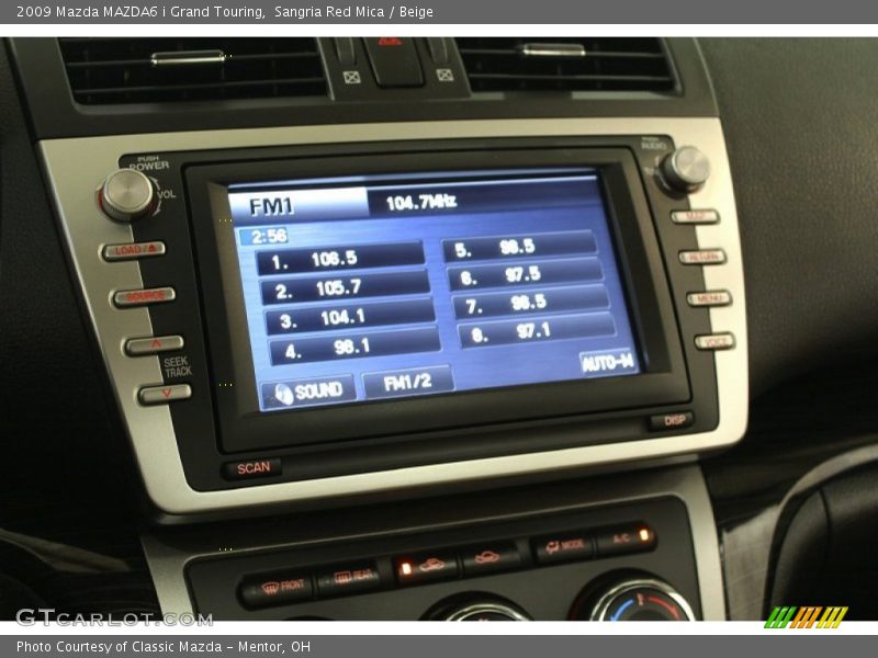 Sangria Red Mica / Beige 2009 Mazda MAZDA6 i Grand Touring