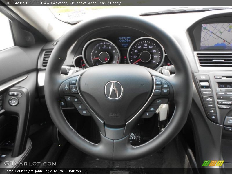 Bellanova White Pearl / Ebony 2012 Acura TL 3.7 SH-AWD Advance