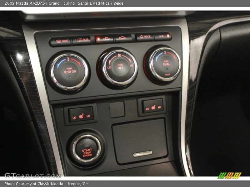 Controls of 2009 MAZDA6 i Grand Touring