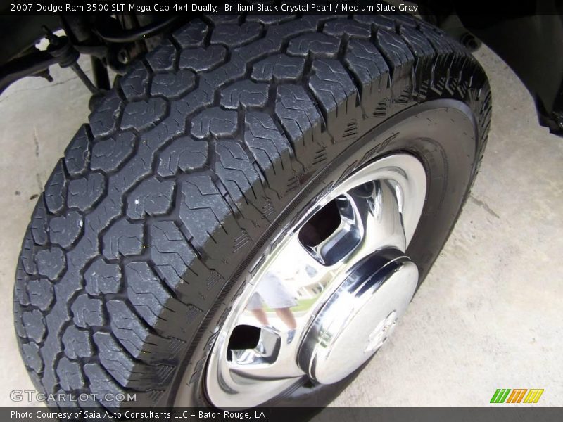 Brilliant Black Crystal Pearl / Medium Slate Gray 2007 Dodge Ram 3500 SLT Mega Cab 4x4 Dually