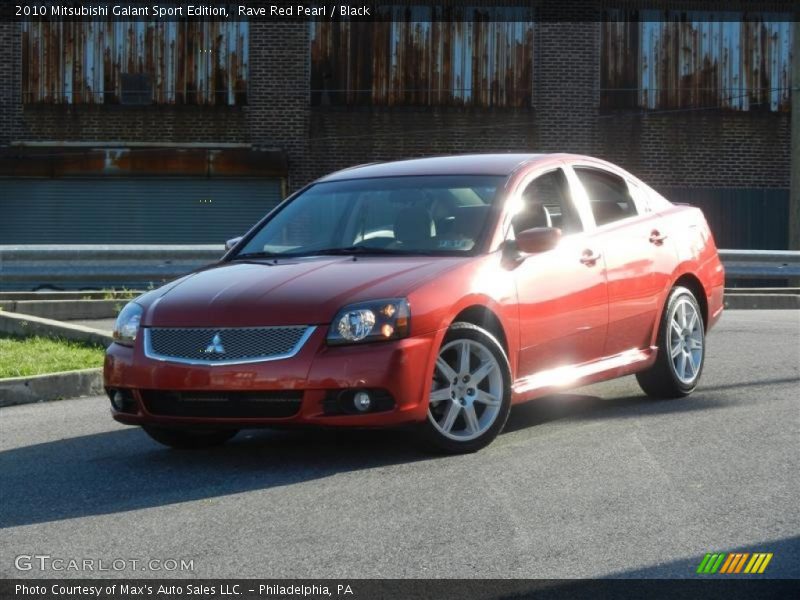 Rave Red Pearl / Black 2010 Mitsubishi Galant Sport Edition