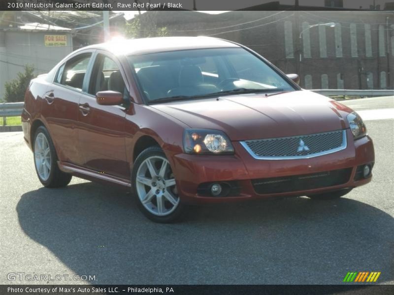 Rave Red Pearl / Black 2010 Mitsubishi Galant Sport Edition