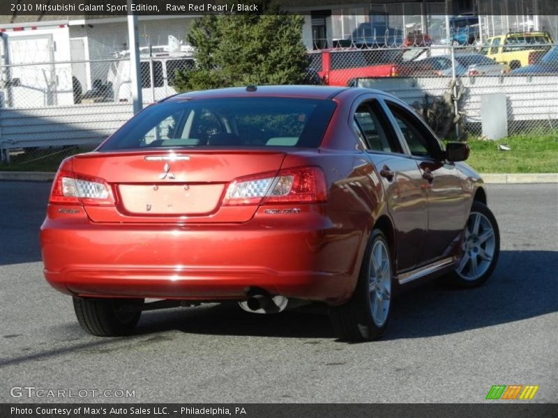 Rave Red Pearl / Black 2010 Mitsubishi Galant Sport Edition