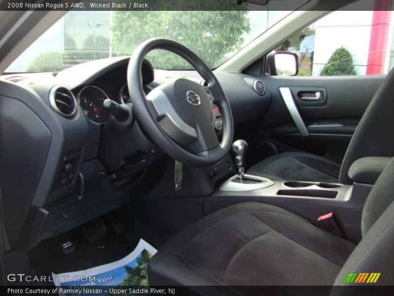 Wicked Black / Black 2008 Nissan Rogue S AWD
