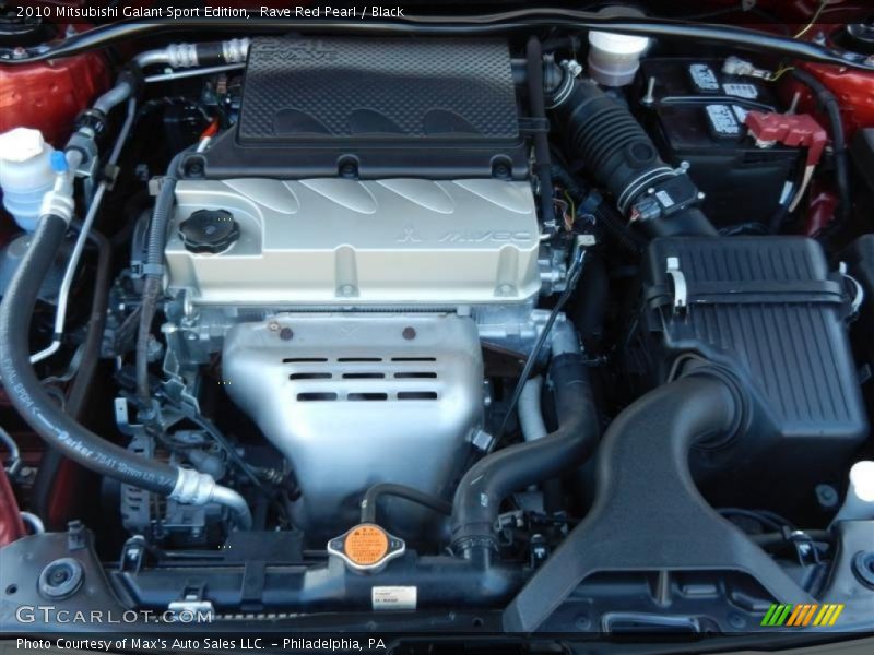 Rave Red Pearl / Black 2010 Mitsubishi Galant Sport Edition