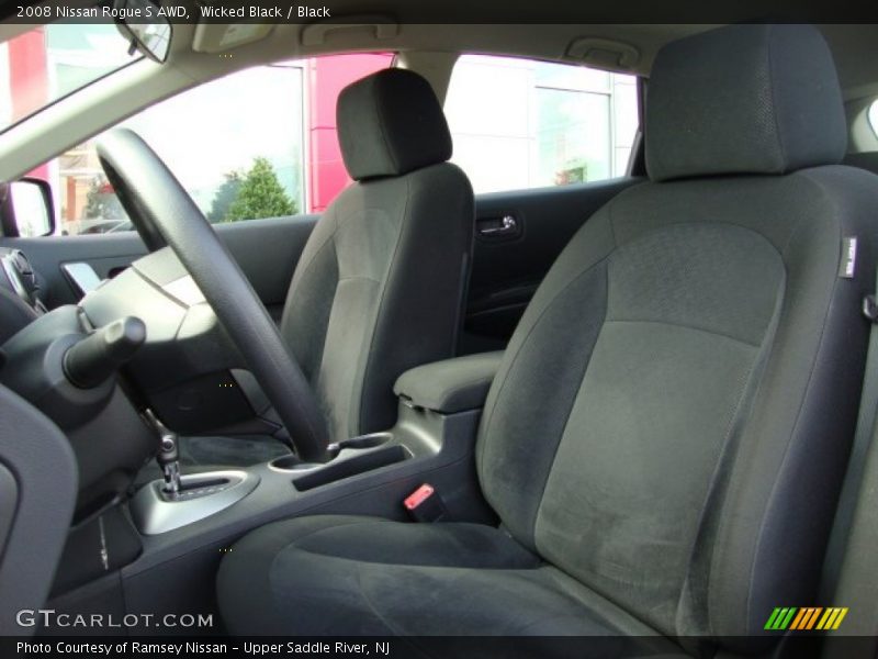 Wicked Black / Black 2008 Nissan Rogue S AWD