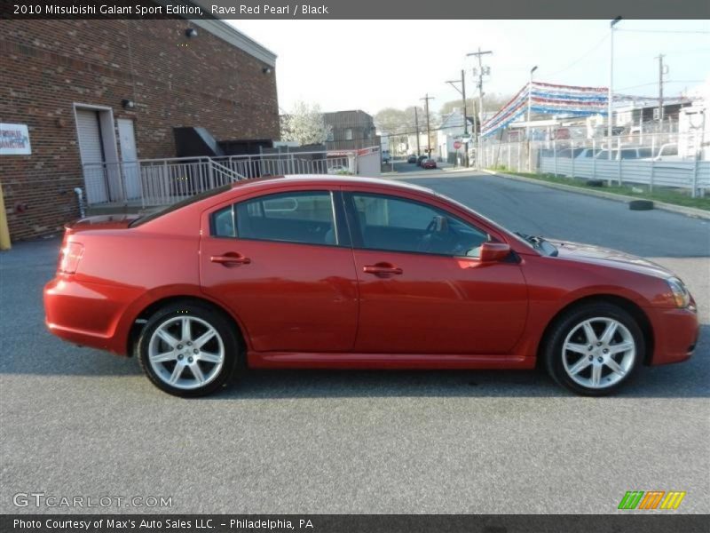 Rave Red Pearl / Black 2010 Mitsubishi Galant Sport Edition