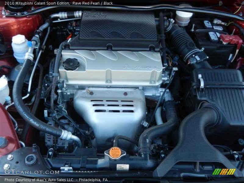 Rave Red Pearl / Black 2010 Mitsubishi Galant Sport Edition