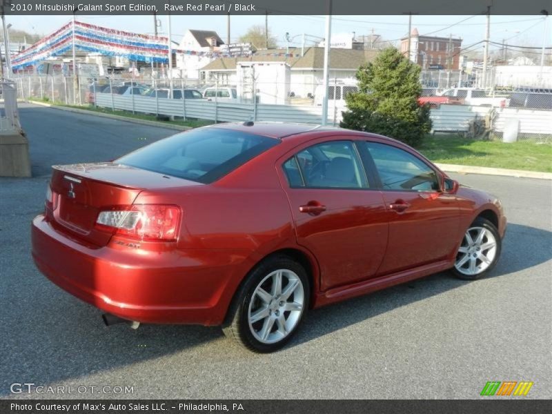 Rave Red Pearl / Black 2010 Mitsubishi Galant Sport Edition