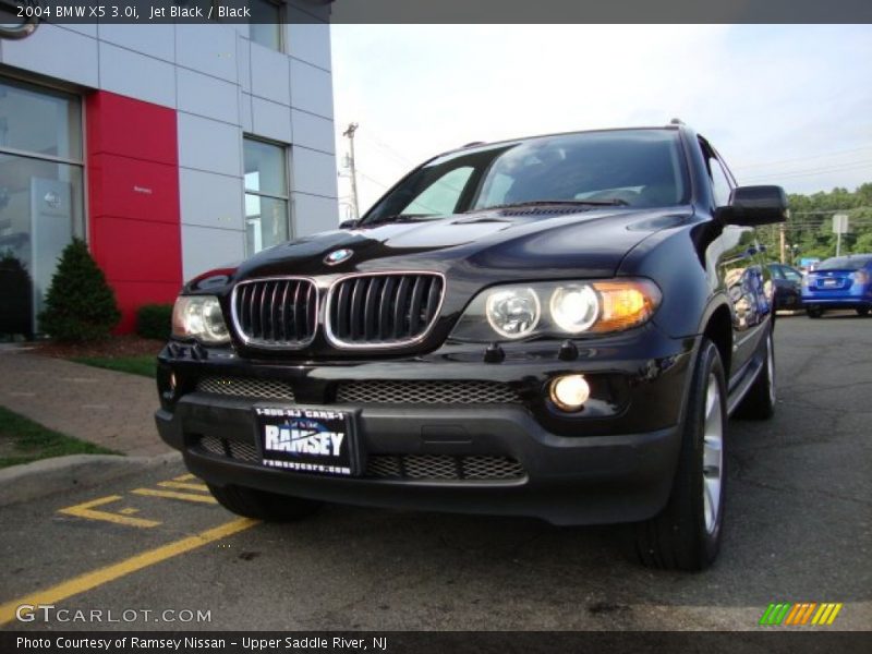 Jet Black / Black 2004 BMW X5 3.0i