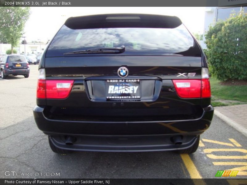 Jet Black / Black 2004 BMW X5 3.0i