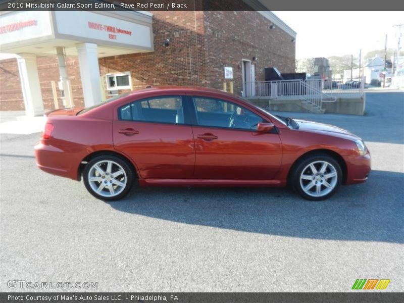 Rave Red Pearl / Black 2010 Mitsubishi Galant Sport Edition