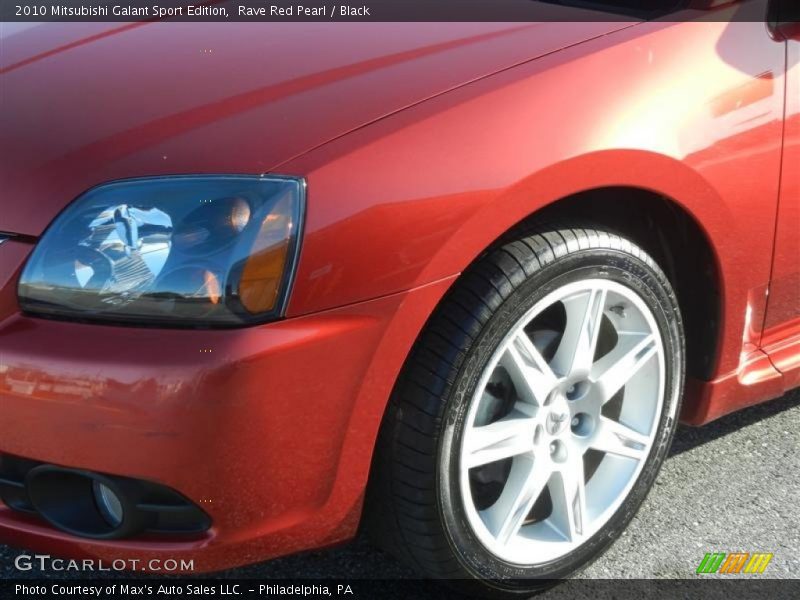 Rave Red Pearl / Black 2010 Mitsubishi Galant Sport Edition