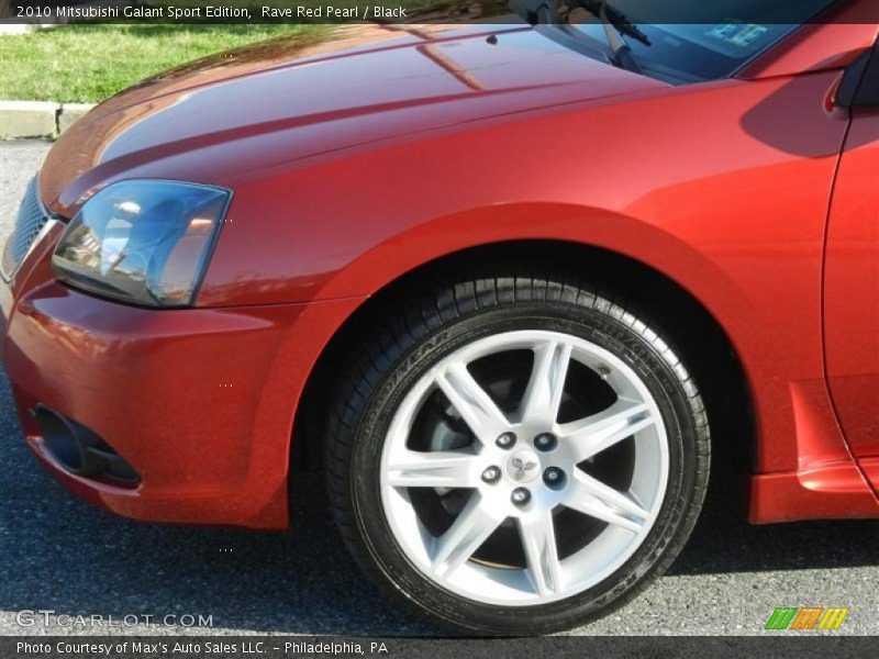 Rave Red Pearl / Black 2010 Mitsubishi Galant Sport Edition