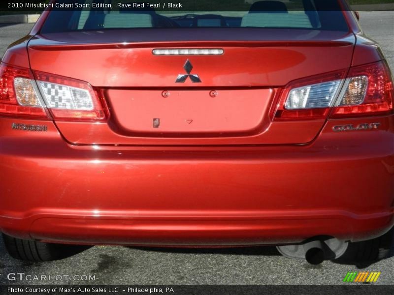 Rave Red Pearl / Black 2010 Mitsubishi Galant Sport Edition