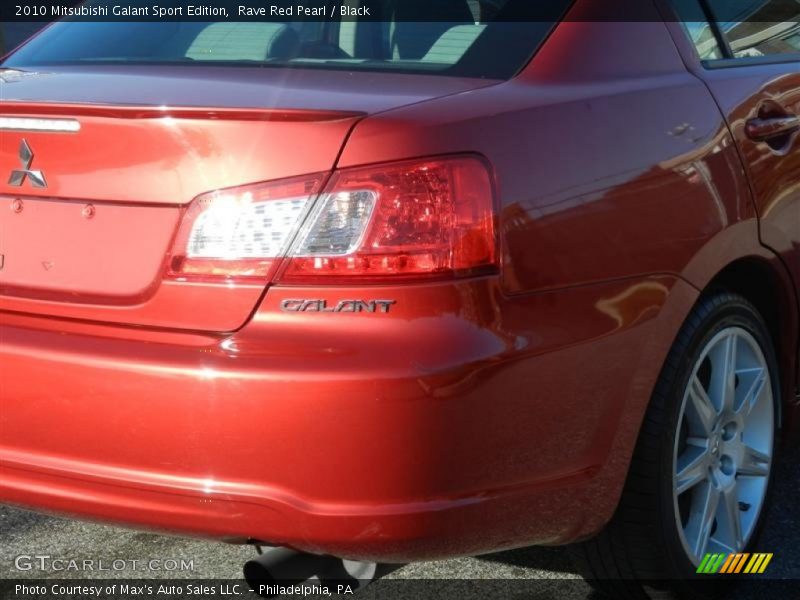 Rave Red Pearl / Black 2010 Mitsubishi Galant Sport Edition