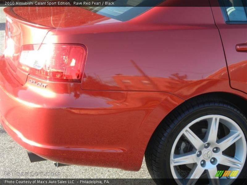 Rave Red Pearl / Black 2010 Mitsubishi Galant Sport Edition
